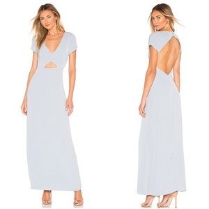 Superdown Light Blue Maxi Cutout dress
